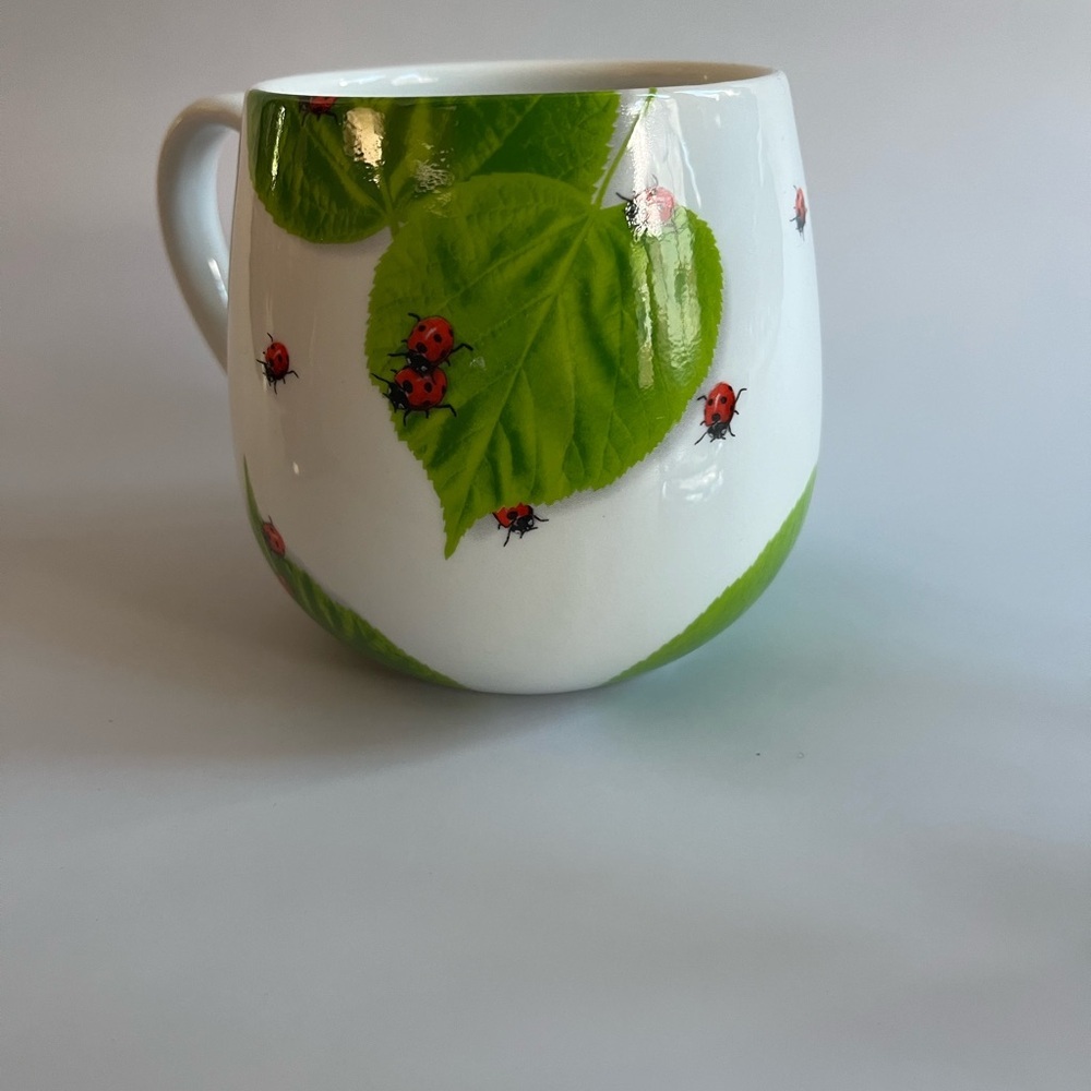 Könitz Fine Porcelain Ladybug & Green Leaves Mug - Picture 2 of 8